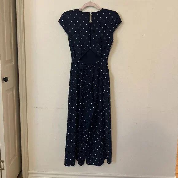 Babaton Hamptons Polka Dot Jumpsuit SZ 0 - Picture 4 of 7